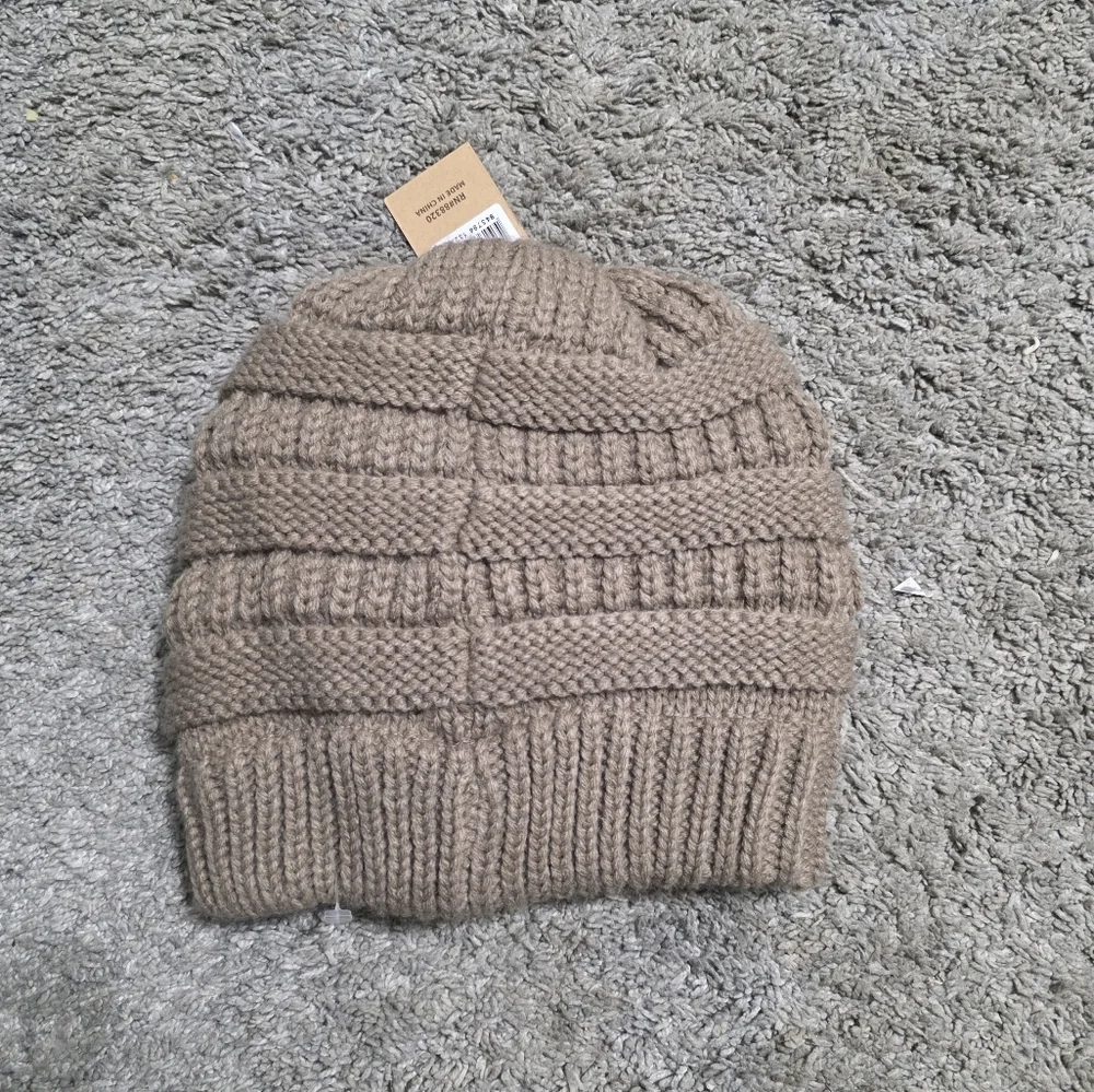 C.C Tan Knit Beanie